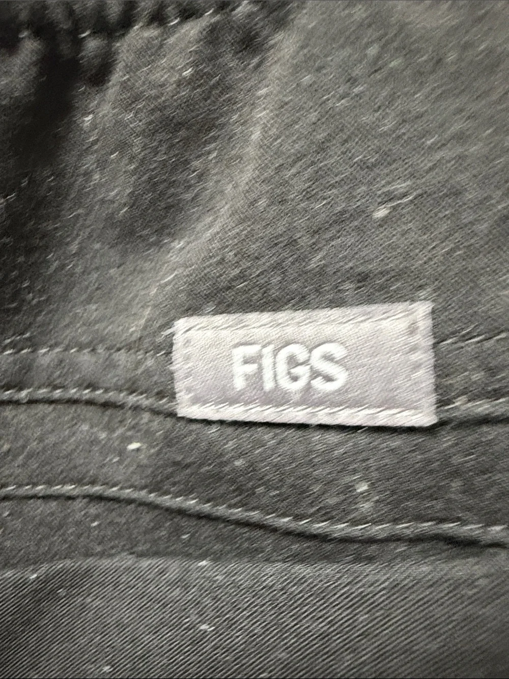 FIGS Axim Straight-Leg Scrub Pant Black Cargo Pockets Technical Collection L